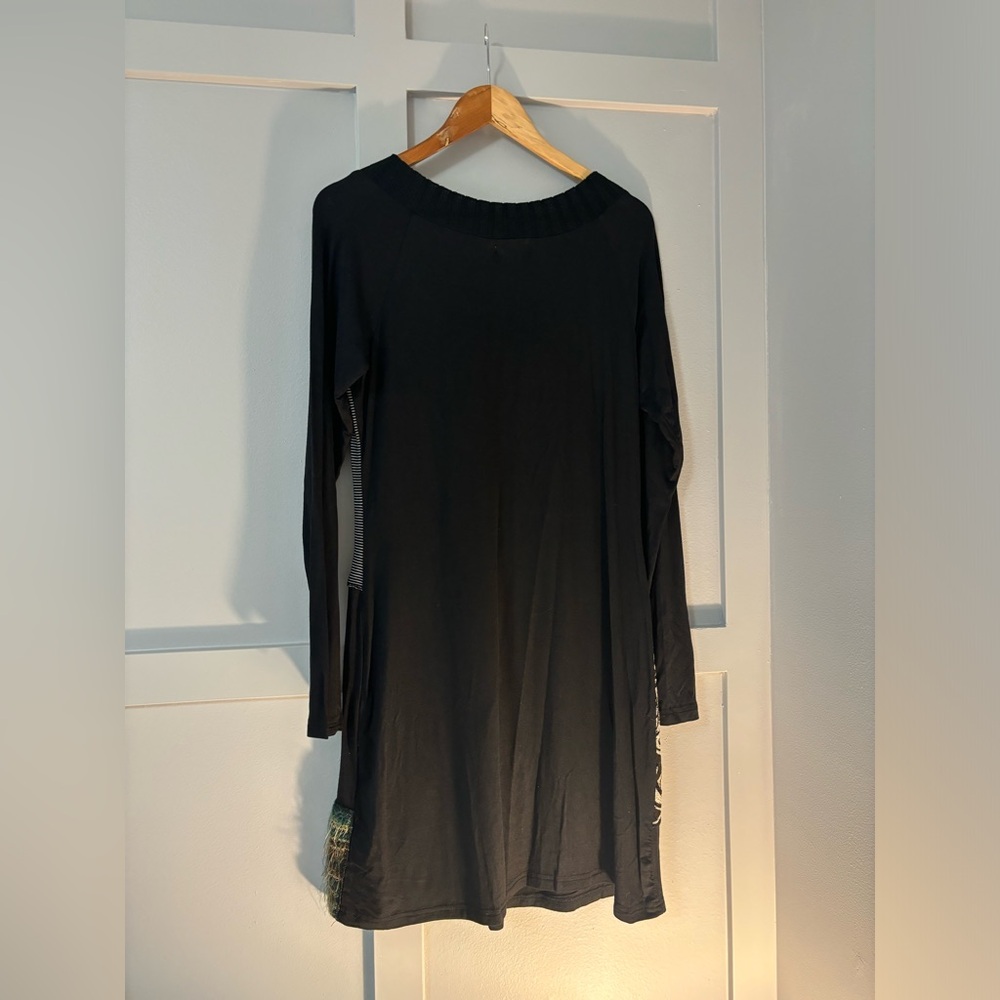 NWT Patchwork Design Long Sleeve Dress - Picture 5 of 8